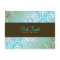 311 Dazzling Damask Turquoise & Lime Postcard