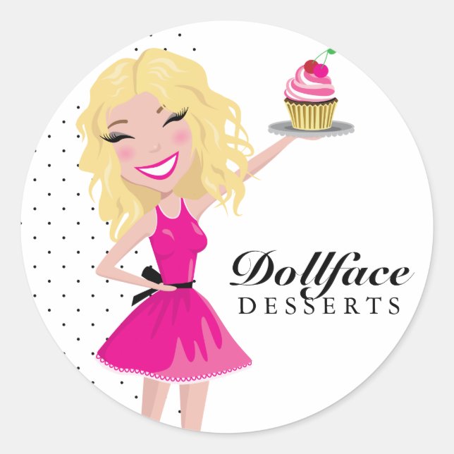311 Dollface Desserts Blondie Classic Round Sticker (Front)