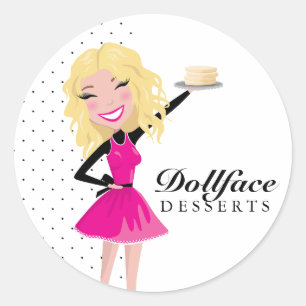 311 Dollface Desserts Blondie Cookies Classic Round Sticker