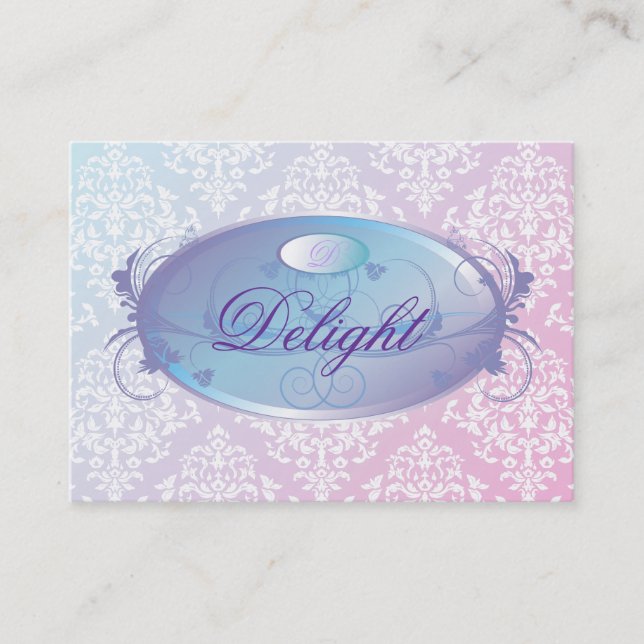 311-Dreamy Purple Delight Business Card (Front)