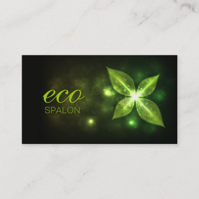 311 Eco Leaf Premium Pearl Business Card (Front)
