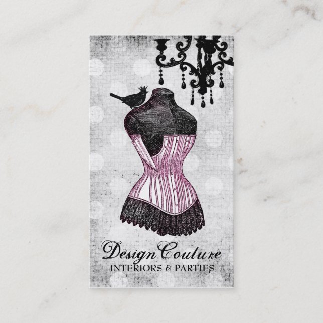 311 Fabulously French Dress Form Business Card (Front)