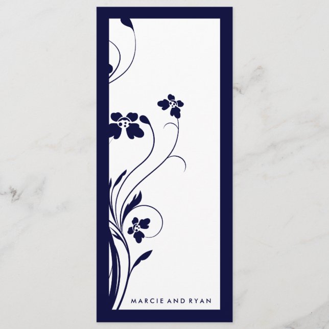 311-Floral High-Rise Program | Midnight Blue Programme (Front)