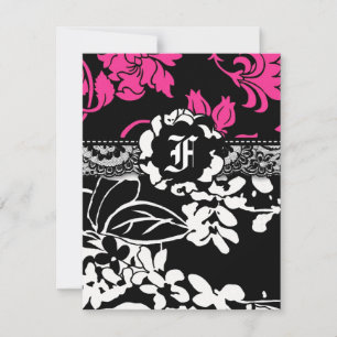 311 FLOWER FLAUNT PINK INVITATION