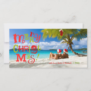 311-FUN-ky Merry Christmas Custom Photo Holiday Card
