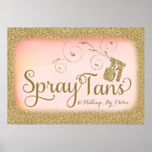 311 Glitter Spray Tan Poster A2