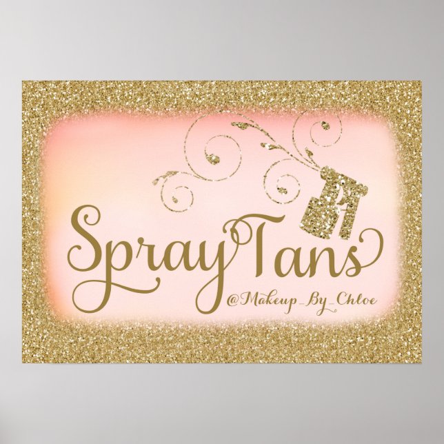 311 Glitter Spray Tan Poster A2 (Front)