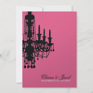 311-Glitz Chandelier - Invitation Metallic Rose