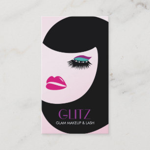 311 Glitz Lash Makeup Turquoise Shadow Appointment Card
