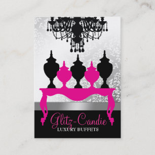 311 Glitzie Candie Pink Table Business Card