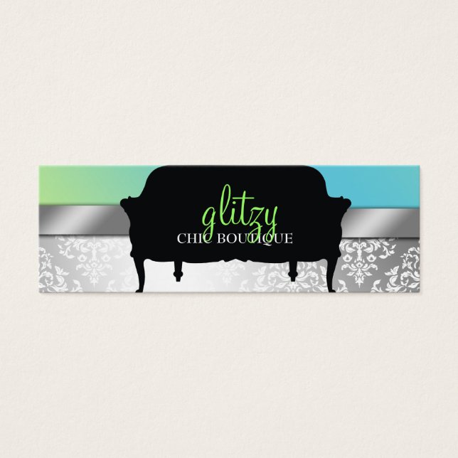 311 Glitzy Chic Boutique Turquiose Lime (Front)