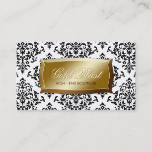 311 Gold Blast Damask Business Card