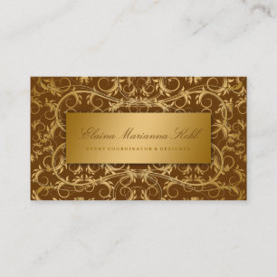 311 Golden diVine Chocolate Brown Business Card