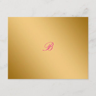 311-Golden diVine Passion Pink  RSVP card