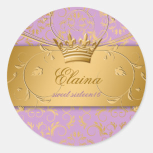 311-Golden diVine Sticker Lavender Brulee