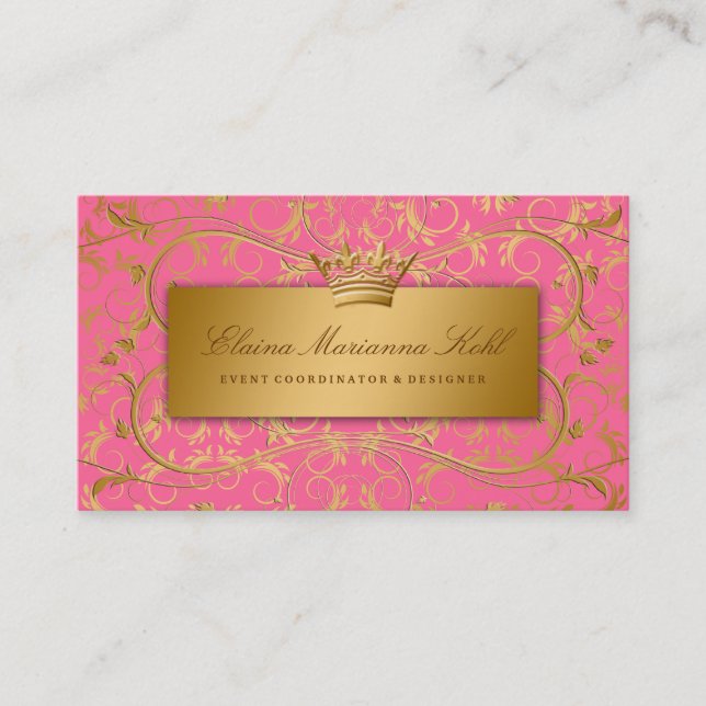 311 Golden diVine Strawberry Brulee Business Card (Front)