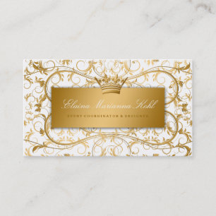 311 Golden diVine White Delight Business Card