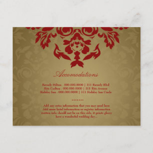 311-Golden Flame RSVP Card