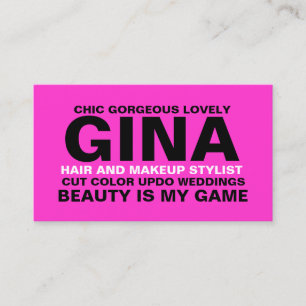 311 Hair Makeup Stylist, etc Business Card