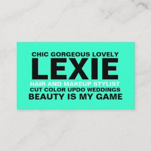 311 Hair Makeup Stylist, etc Business Card