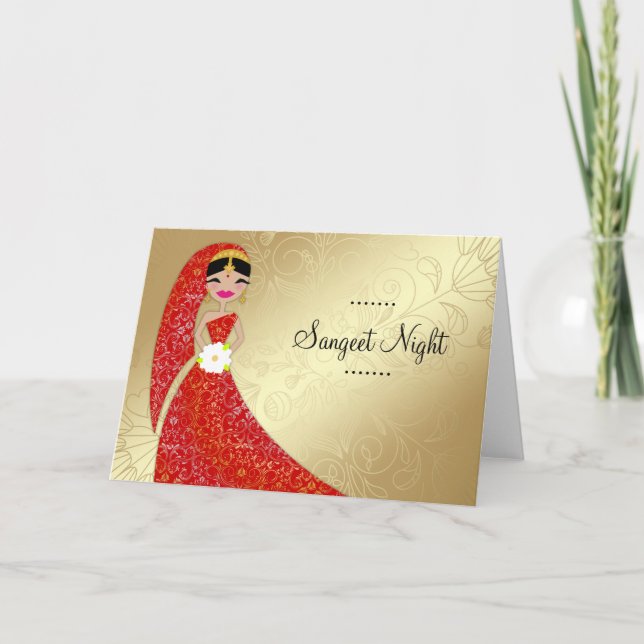 311 Henna Sangeet Night Invitation (Front)