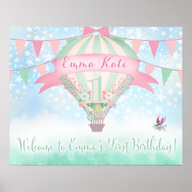 311 Hot Air Balloon Welcome Sign (Front)