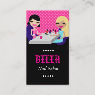 311-HOTT PINK NAIL SALON BUSINESS CARD