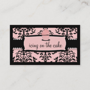 311 Icing on the Cake Cupcake Sweet Icing Pink Business Card