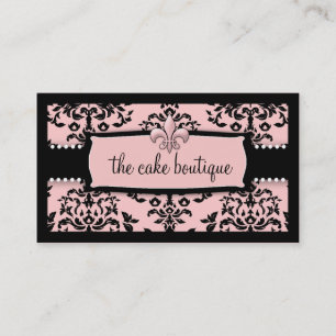 311 Icing on the Cake Fleur Di Lis Sweet Pink Business Card