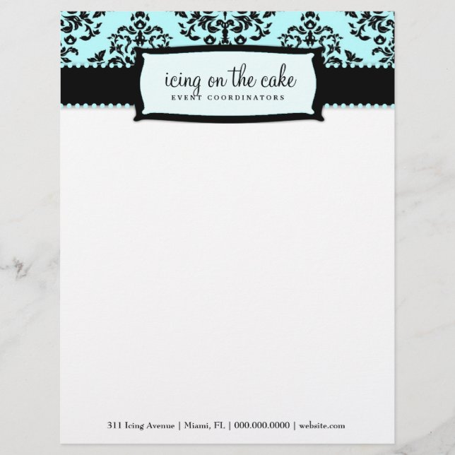311 Icing on the Cake Something Blue Customised Letterhead (Front)