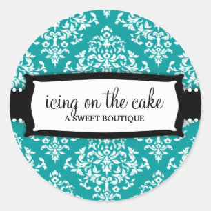 311 Icing on the Cake Teal Classic Round Sticker