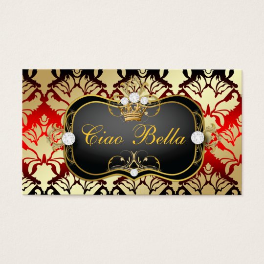 311 Jet Black Ciao Bella Cherry Sass Business Card