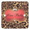 311 Jet Red Ciao Bella Leopard  Sticker