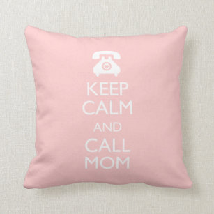 Funny Peach Gifts & Gift Ideas | Zazzle UK 311 Keep Calm and Call Mom Peach Pillow