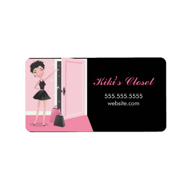 311 Kiki Cutie Open Door Shopping Labels (Front)