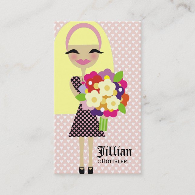 311 KILA FLOWER & BUTTERFLY INTERCHANGEABLE HAIR BUSINESS CARD (Front)