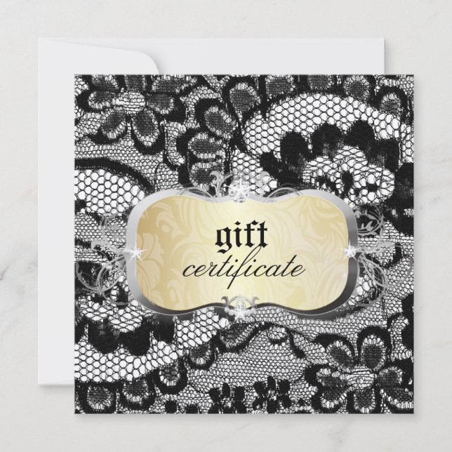311 Lace De Luxe Gold Gift Certificate (Front)