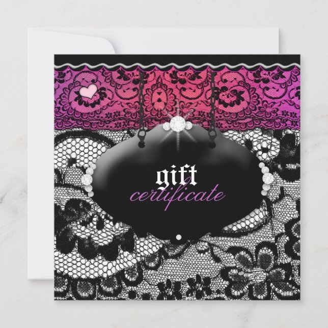 311-Lace De Luxe - Multi-Coloured Gift Certificate (Front)