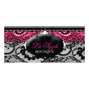 311 Lace De Luxe Pink Lace Rack Card