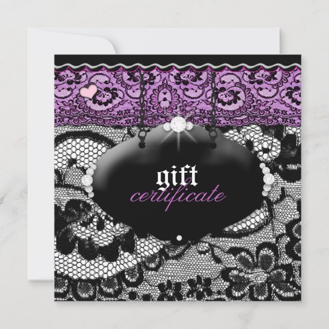 311-Lace De Luxe - Violet Gift Certificate (Front)