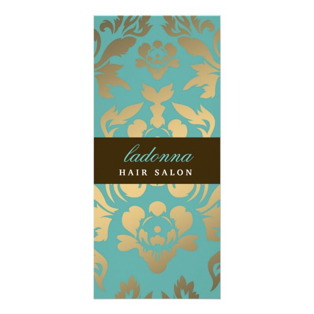 311 Ladonna Damask Brown Topaz Rack Card (Front)