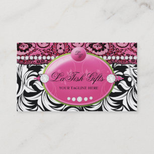 311-Lavish Pink Delish with Fashionista Business Card