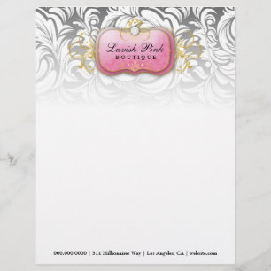 311-Lavish Pink Plate Diamond - Letterhead