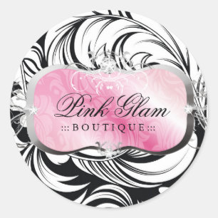 311 Lavish Pink Platter Silver Stickers