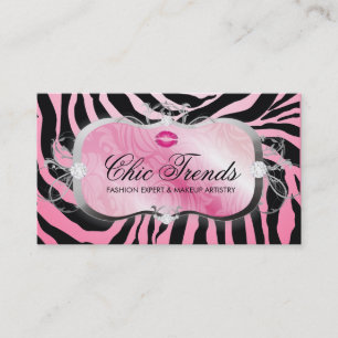 311 Lavish Pink Platter with Lips Melon Fade Appointment Card