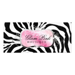 311 Lavish Pink Platter Zebra Rack Card