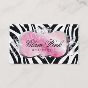 311 Lavish Pink Platter Zebra { Update } Business Card