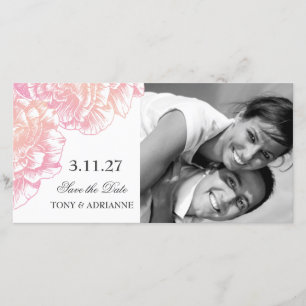 311-Le Plush Fleur - Black et White Save the Date