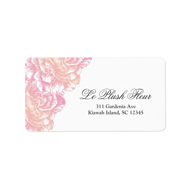 311-Le Plush Fleur - Creamy Pink Label (Front)