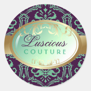 311-Luscious Glow - Teal n Purple Sticker